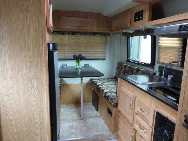 Kitchen and Dinette, view from entrance.