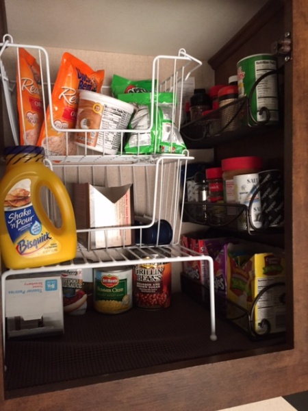 Kitchen Cabinet Spice Rack and Shelves