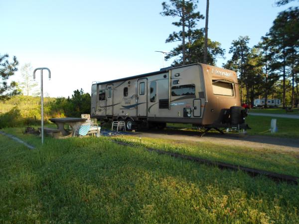 Lake front site at Laura Walker SP