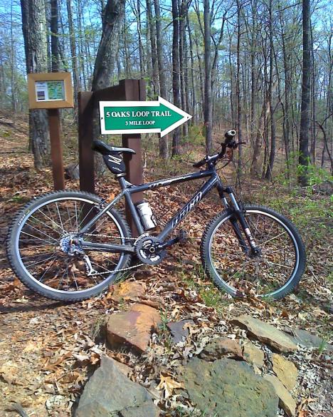 Lake Lurleen 5 Oaks Trail
Halfway on my 18 mile mtn biking ride