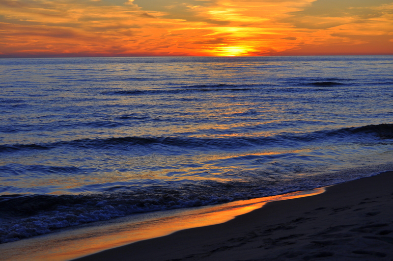 Lake Michigan,PJ Hoffmaster State Park.