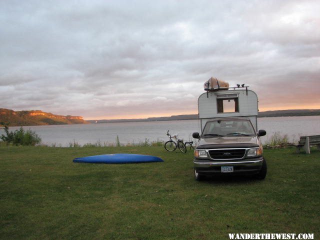 Lake Pepin on Wisconsin shore