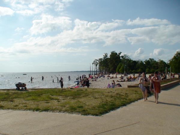 Lake Pontchartrain is right there for swimming...