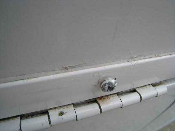 Lastly, I used my auto touch up paint to go over the screw heads to eliminate any rusting etc.