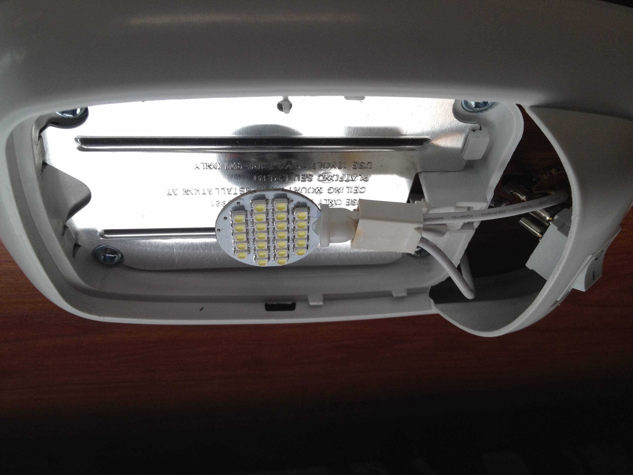 LED light bulb replacement throughout the coach