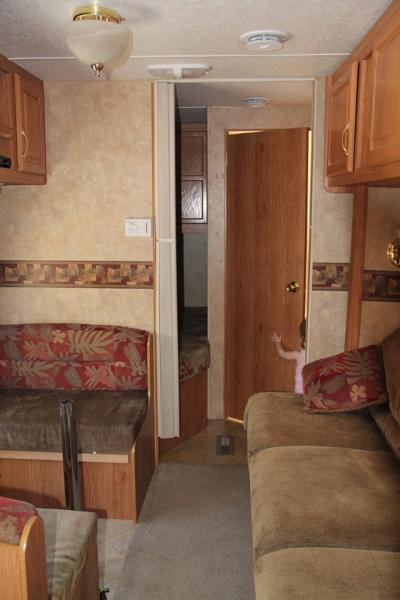 Living area with couch slide retracted.