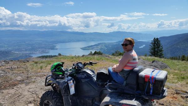 Looking over to Kelowna