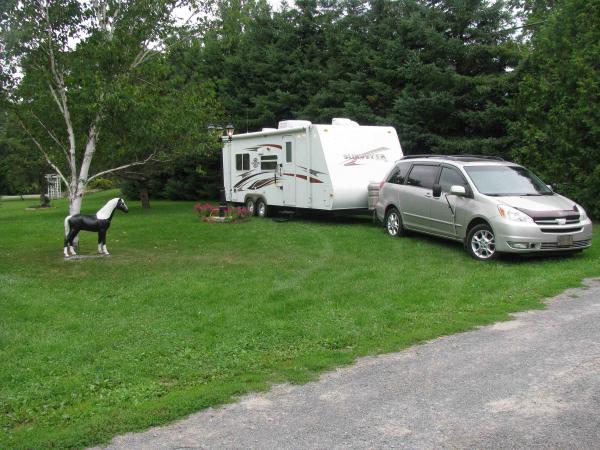 Looks like a fancy campground but it's our friends front lawn!