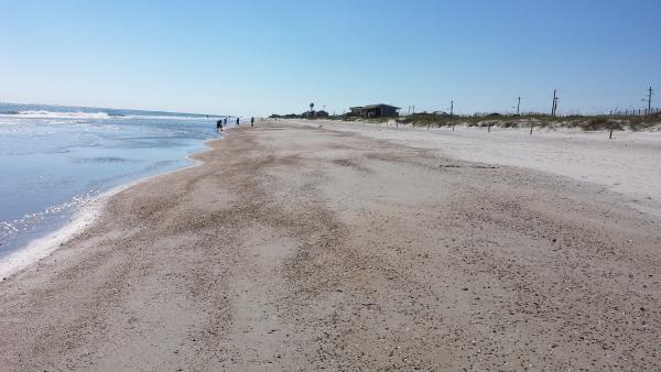 LOTS of beach - especially this time of year (October 2014)