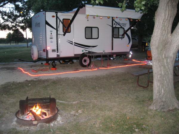 Lovewell State Park, KS. camp site