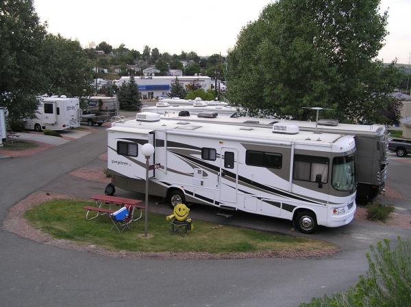 Maiden Voyage camping in Golden Colorado just a few miles form RV America where we bought our big baby!