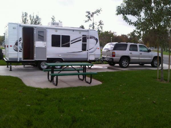 Maiden Voyage.  My TT and sister's Yukon