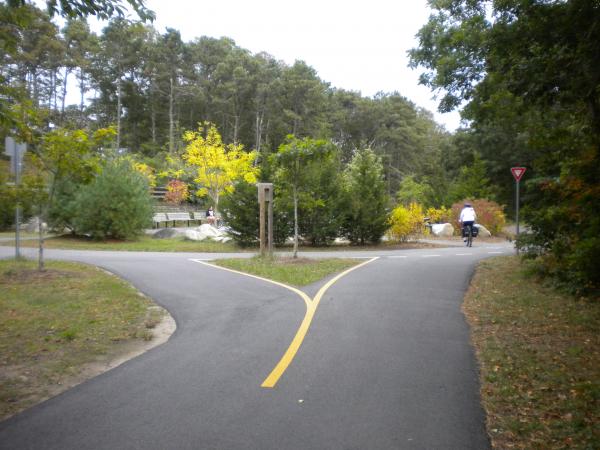 Mass loves their roundabouts even on bike trail!!!!