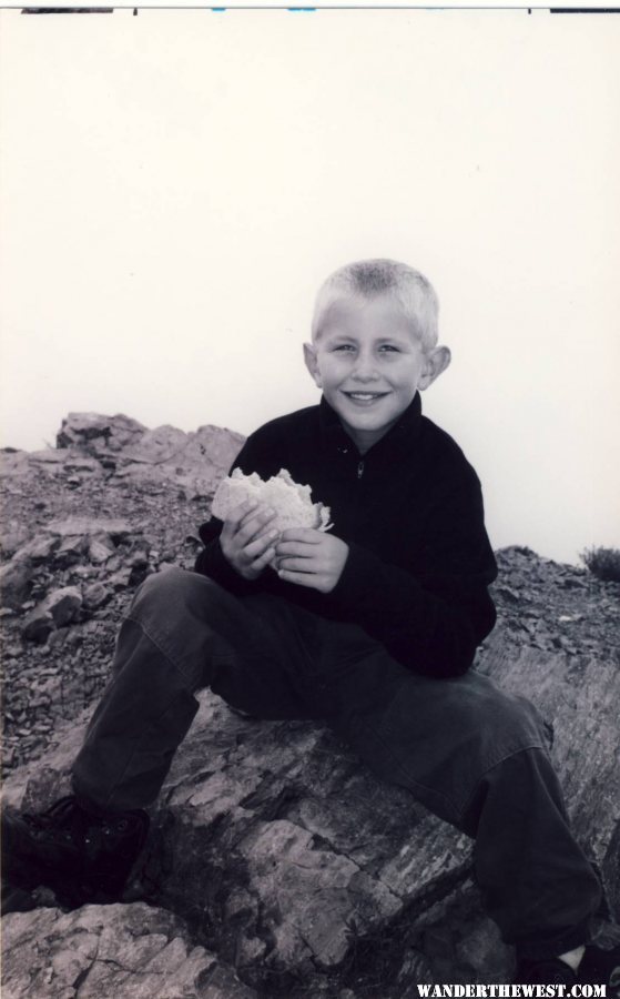 Maybe youngest to climb Telescope Peak at 7 years old.