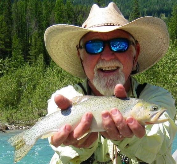 Me with a nice Cutthroat Trout from the Bull River in BC