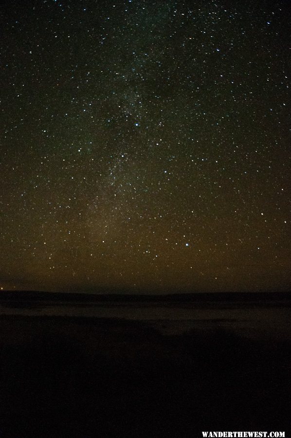 Milky Way over Big Spring Reservoir