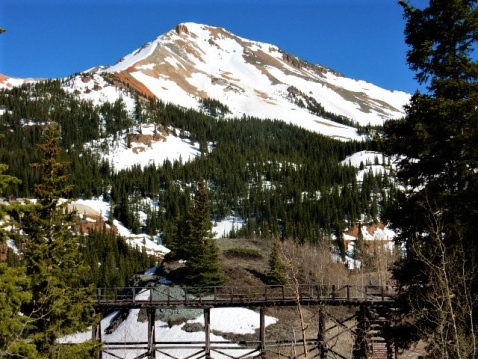 Mining overlook on Hwy 550 between Silverton & Ouray