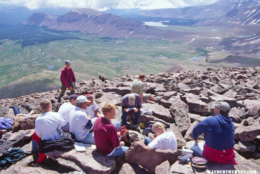 Mobs on Top of Utah--13,528ft