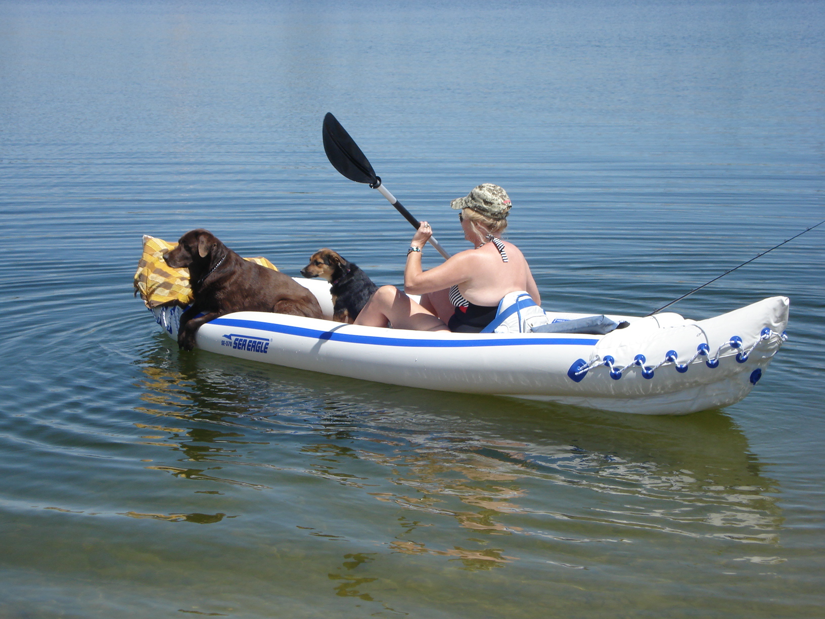 Momma &amp; Pups looking for Rainbow Trout to catch