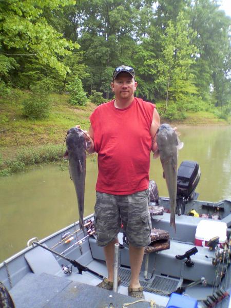 Monroe Lake, Indiana catfish  Memorial Day weekend 2012