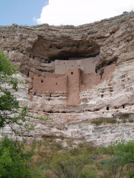 Montezuma's castle in Arizona.