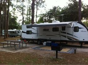 Moss Park, Orange County FL, Steelshark is the trailer in the back