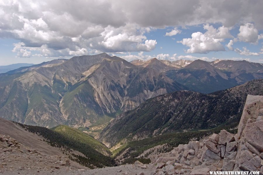 Mt Antero from Mt Princeton