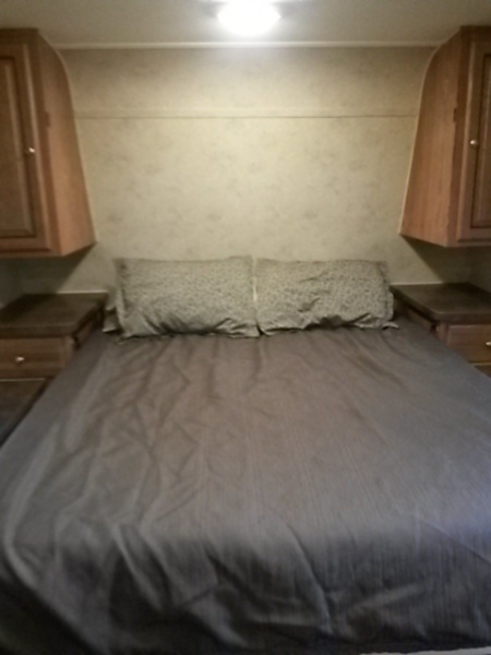 murphy bed in lowered position