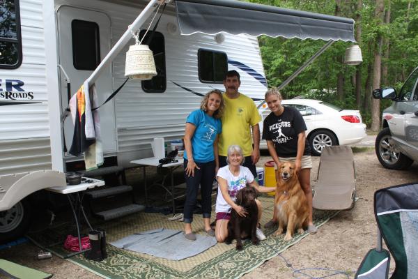 My BIL's gang at Van Buren S.P. over Memorial Day weekend (2012).