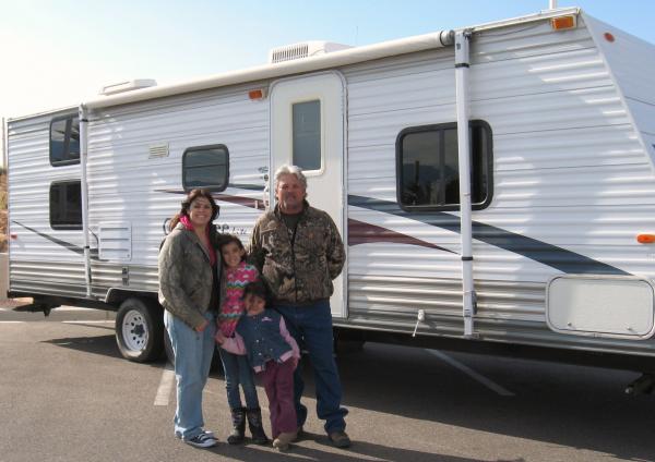 My family and our new Cherokee the day we purchased it.