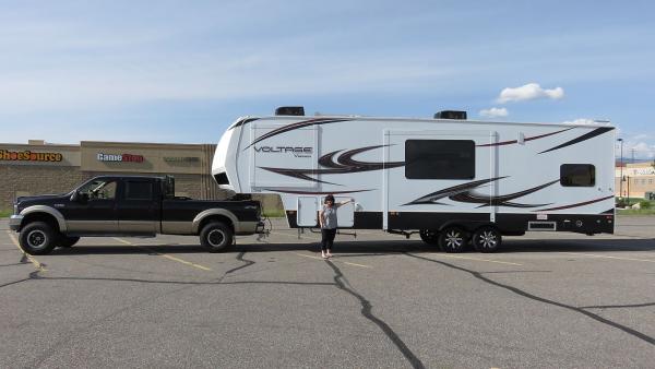 My New to me, 2013 Voltage V3005 5th Wheel Toyhauler.