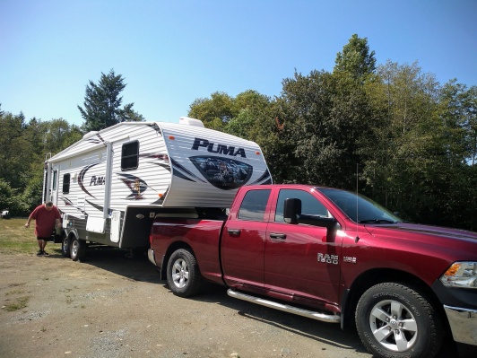 my new truck & trailer this year, 2017 ram 1500 + 2014 puma