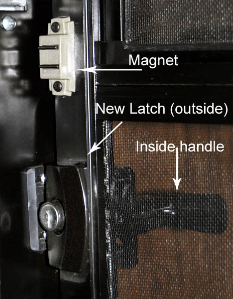 My second time around with a latch on my screen door ...the third one on my Micro-Lite.