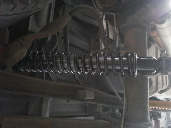 New load adjustable coilover shocks installed. Make for less squatting.