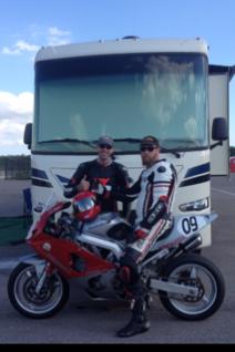 New Precept 29UM at NOLA Motorsports Park March 27-28, 2015 for the AHRMA race weekend.  I'm on left.