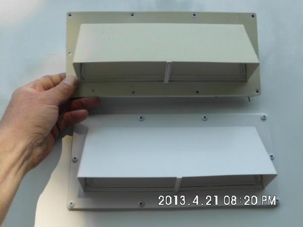 New stove hood vent  (bottom) Model# V2111 13  Ventline RV Range Hood Vent Polar White