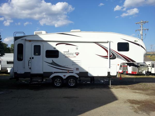 New trailer at the dealer.