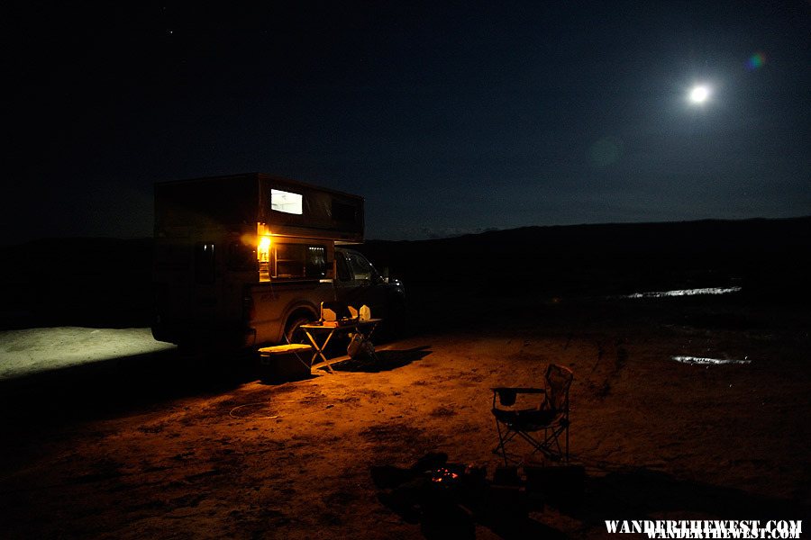 Nighttime at Trego Hot Springs