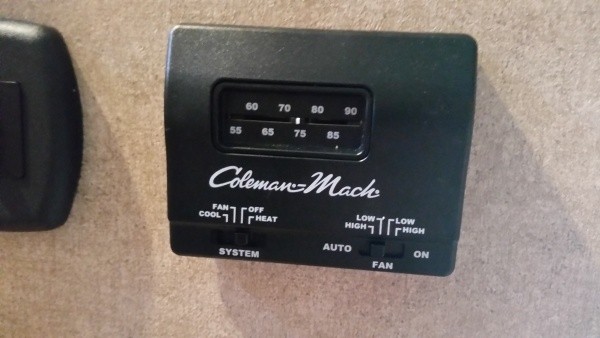 Old analog thermostat (only used on two trips)