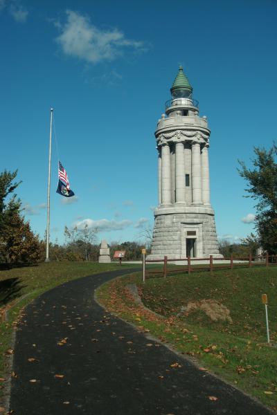 Old light house in Crown Point campground