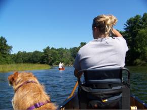 On a little float at Ludington SP (2011).