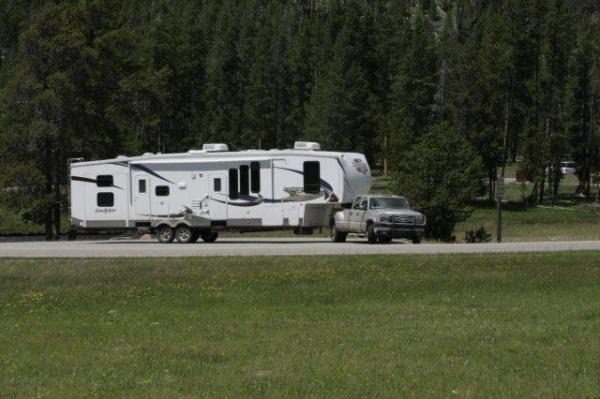 On Corner of Fountain Flat and Grand Loop roads