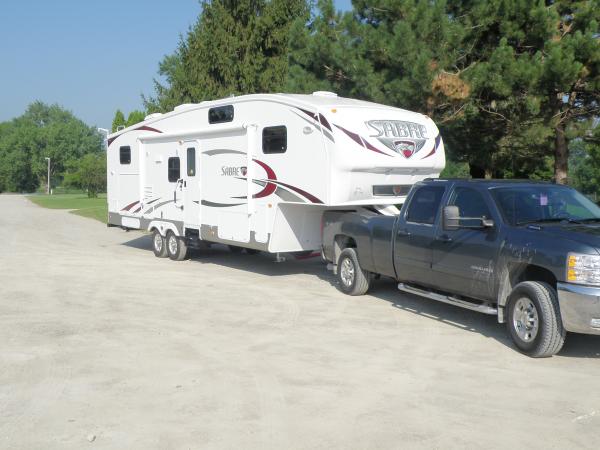 On our way back home from Ohio where we picked up our 5th Wheel.