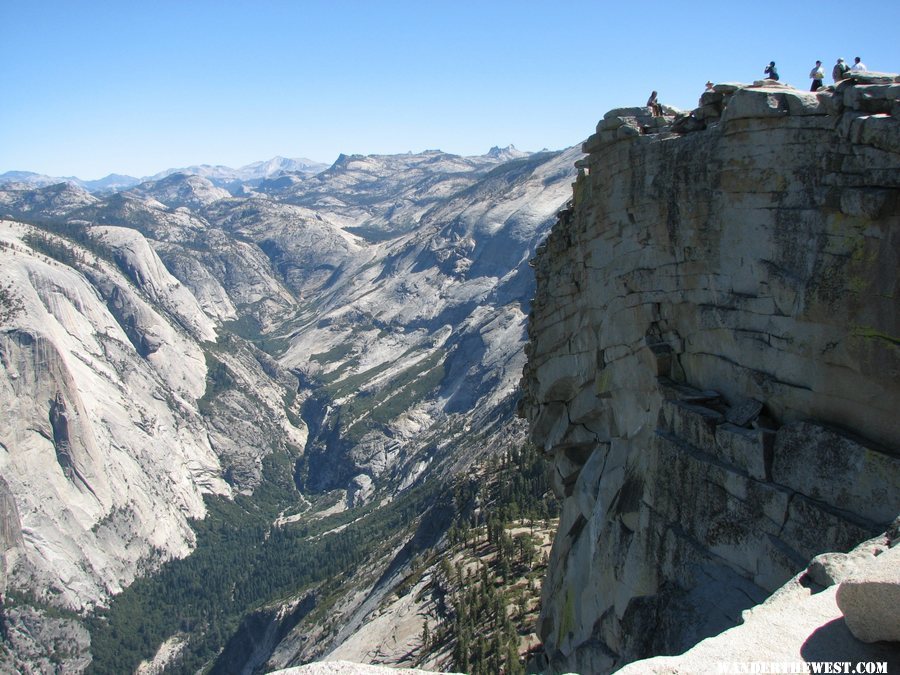 On the summit of Half Dome