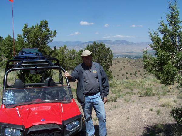 On top of Black Mtn. near Salina, UT