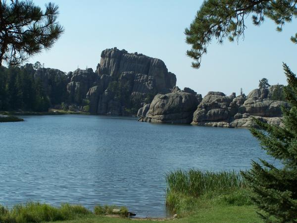 One of the many lakes in Custer State Park