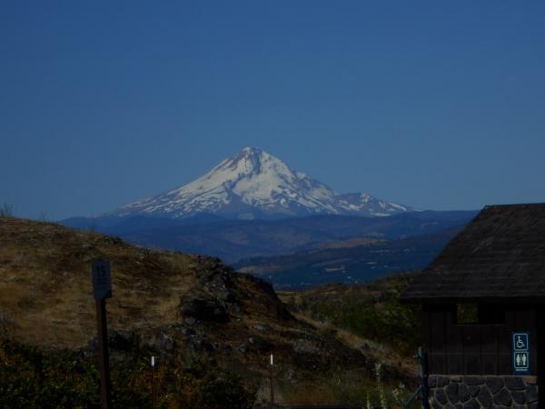 Oregon's Mt Hood from Horsethief Butte at Columbia Hills State Park, WA (also known as Horsethief Lake State Park)