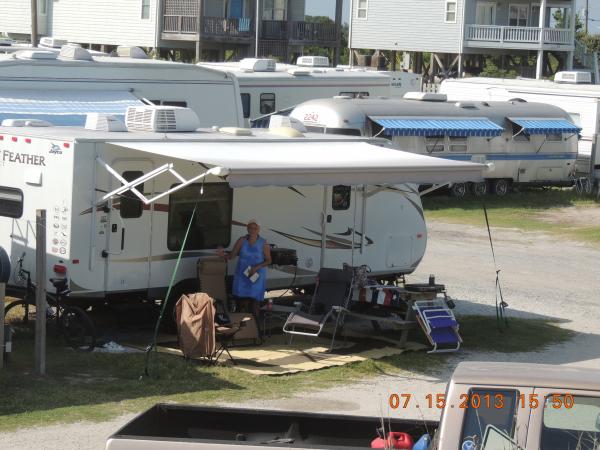 Our 5th camper, 2012 JayFeather 24'  at Surf City, N.C.
Used until 2015