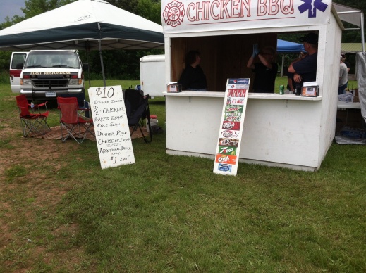 Our BBQ chicken fund raiser in Chassell for the fire dept & 1st responders.