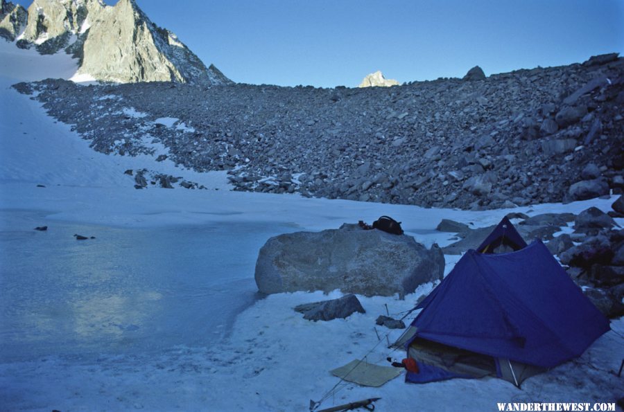 Our Camp Below Thunderbolt Peak